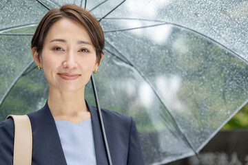 雨の日の面接